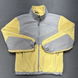 The North Face Polartec Girls Denali Jacket‎ Size Medium Yellow Outdoor Gorpcore